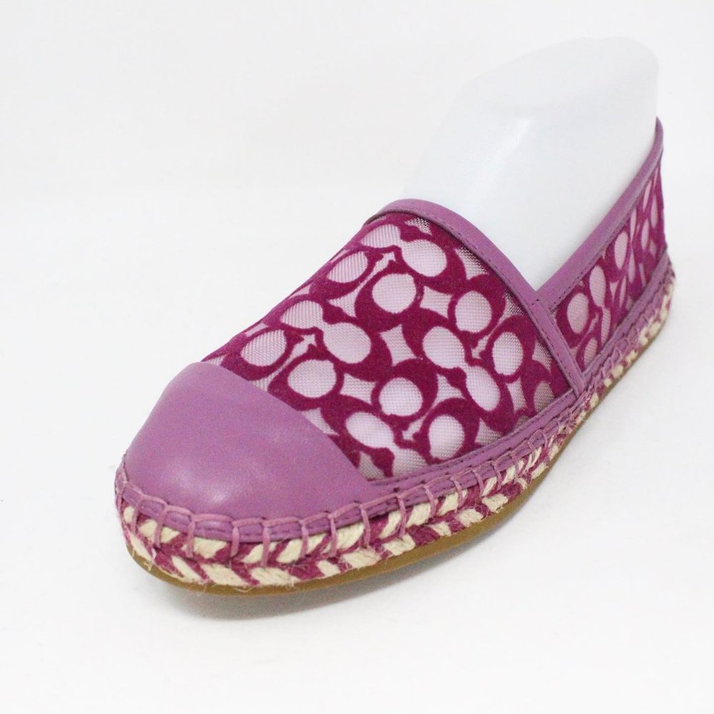 COACH #40467 Lilac Berry Cleo Espadrilles (US 6.5 EU 36.5) - Picture 3 of 9